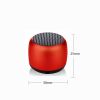 IPX5 Waterproof Mini Portable Bluetooth Speaker Metal HiFi TWS Interconnection Super Small Steel Stereo Wireless Loudspeaker