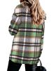 Womens Flannel Plaid Button Down Shirts Boyfriend Long Sleeve Oversized Blouses Tops