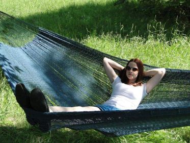 Mayan Hammock - XL Family-sized Thick Cord (Color: Forest Green)